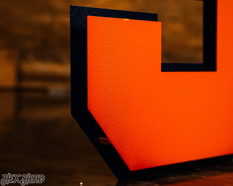 Syracuse Orange "S" 3D Vintage Metal Wall Art
