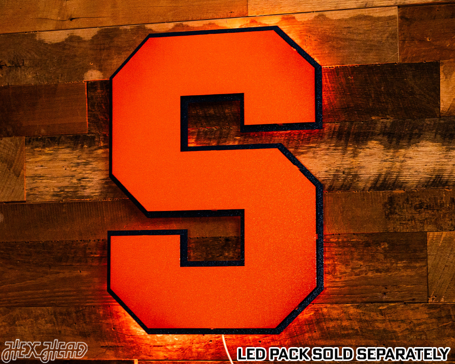 Syracuse Orange "S" 3D Vintage Metal Wall Art