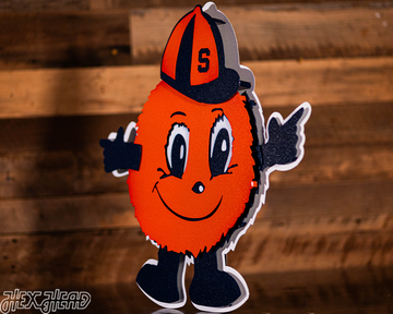 Syracuse Orange "OTTO" 3D Vintage Metal Wall Art