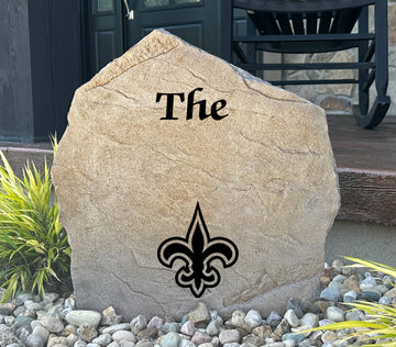 New Orleans Saints Design-A-Stone Landscape Art Family Name