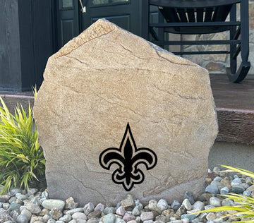 New Orleans Saints Design-A-Stone Landscape Art Address Stone