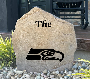 Seattle Seahawks Design-A-Stone Landscape Art Family Name
