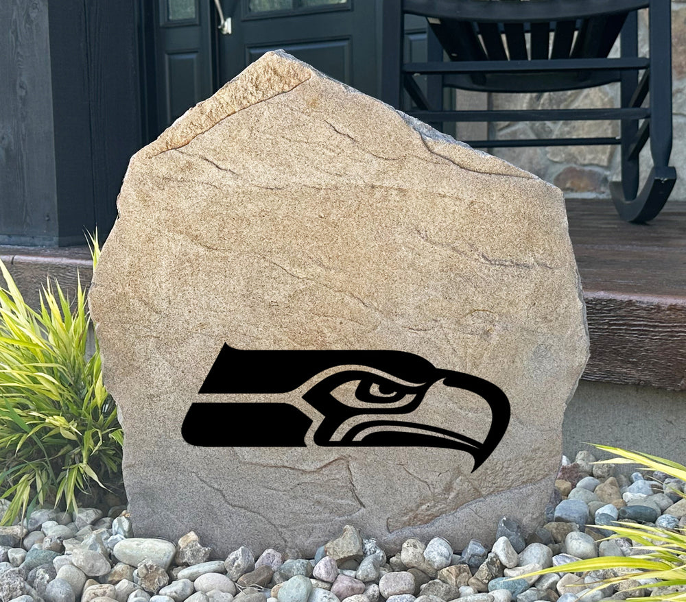 Seattle Seahawks Design-A-Stone Landscape Art Address Stone