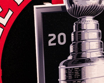 Carolina Hurricanes HEX HEAD EXCLUSIVE 2026 Stanley Cup 3D Metal Wall Art