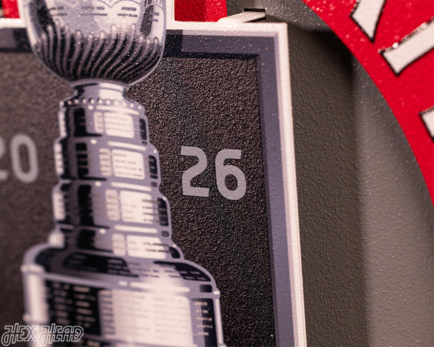 Carolina Hurricanes HEX HEAD EXCLUSIVE 2026 Stanley Cup 3D Metal Wall Art