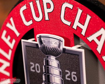Carolina Hurricanes HEX HEAD EXCLUSIVE 2026 Stanley Cup 3D Metal Wall Art