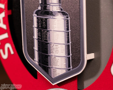 Carolina Hurricanes HEX HEAD EXCLUSIVE 2026 Stanley Cup 3D Metal Wall Art