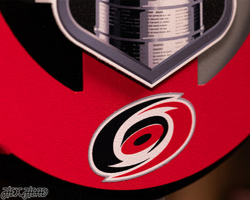 Carolina Hurricanes HEX HEAD EXCLUSIVE 2026 Stanley Cup 3D Metal Wall Art