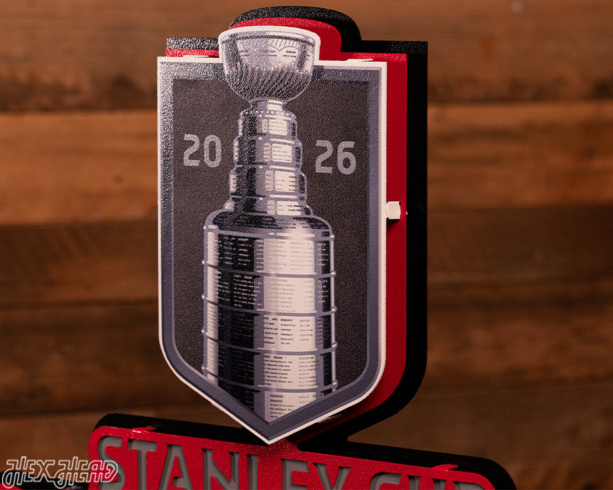 Carolina Hurricanes OFFICIAL 2026 Stanley Cup 3D Metal Wall Art