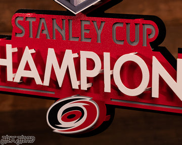 Carolina Hurricanes OFFICIAL 2026 Stanley Cup 3D Metal Wall Art
