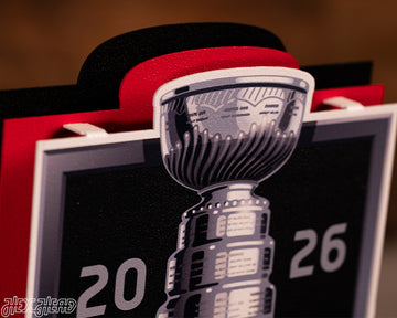 Carolina Hurricanes OFFICIAL 2026 Stanley Cup 3D Metal Wall Art