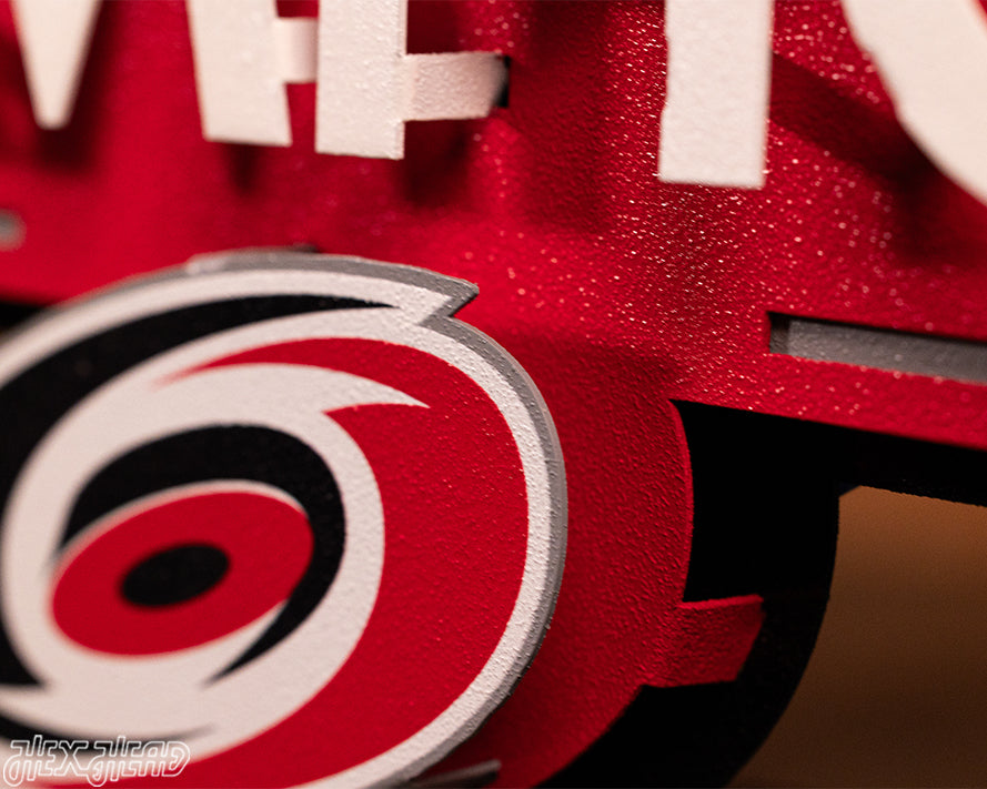 Carolina Hurricanes OFFICIAL 2026 Stanley Cup 3D Metal Wall Art