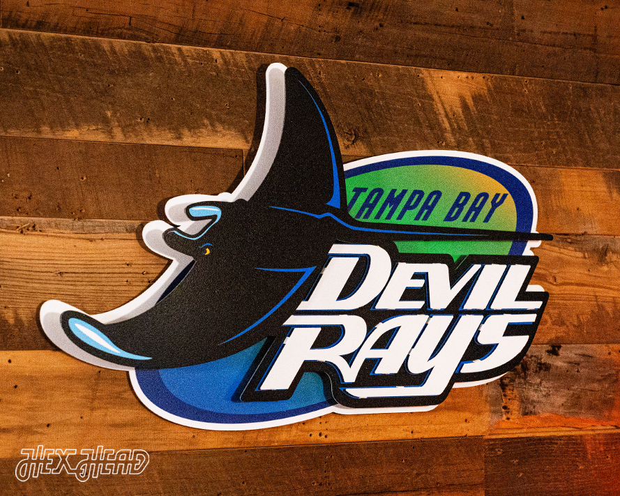 Tampa Bay Rays "1998" Cooperstown 3D Metal Wall Art