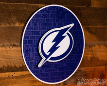 Load image into Gallery viewer, CRAFT SERIES - Tampa Bay Lightning NHL 3D Vintage Metal Wall Art
