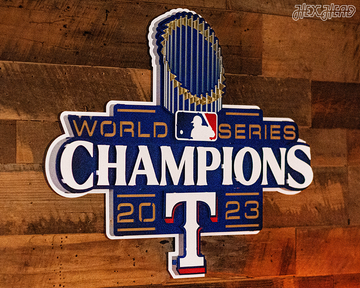 Texas Rangers 2023 World Series 3D Metal Wall Art