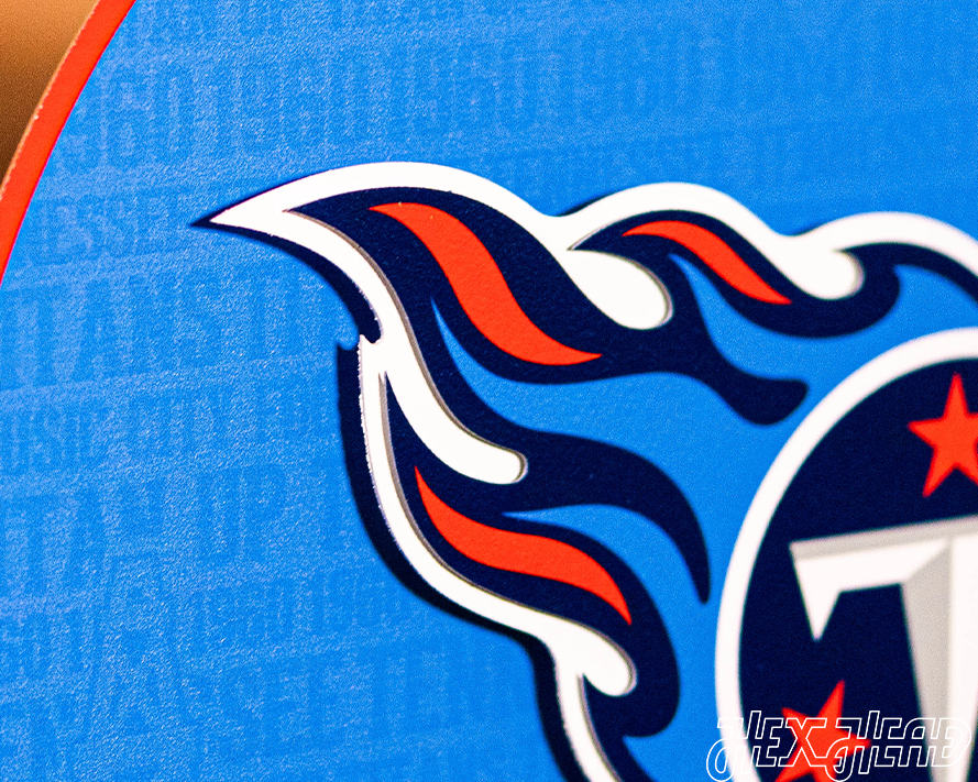 CLOSE OUT -- Tennessee Titans CRAFT SERIES 3D Embossed Metal Wall Art