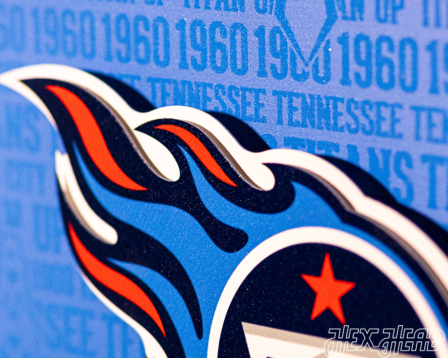 Tennessee Titans CRAFT SERIES 3D Embossed Metal Wall Art