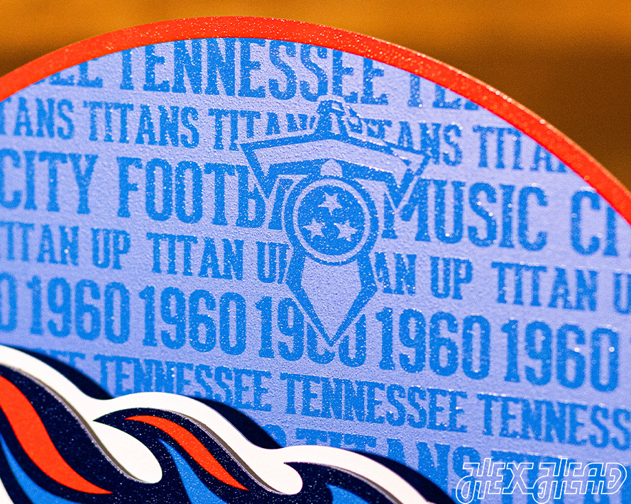 CLOSE OUT -- Tennessee Titans CRAFT SERIES 3D Embossed Metal Wall Art