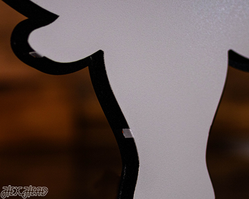 MONOCHROME - Texas Longhorns  "LONGHORN" 3D Vintage Metal Wall Art