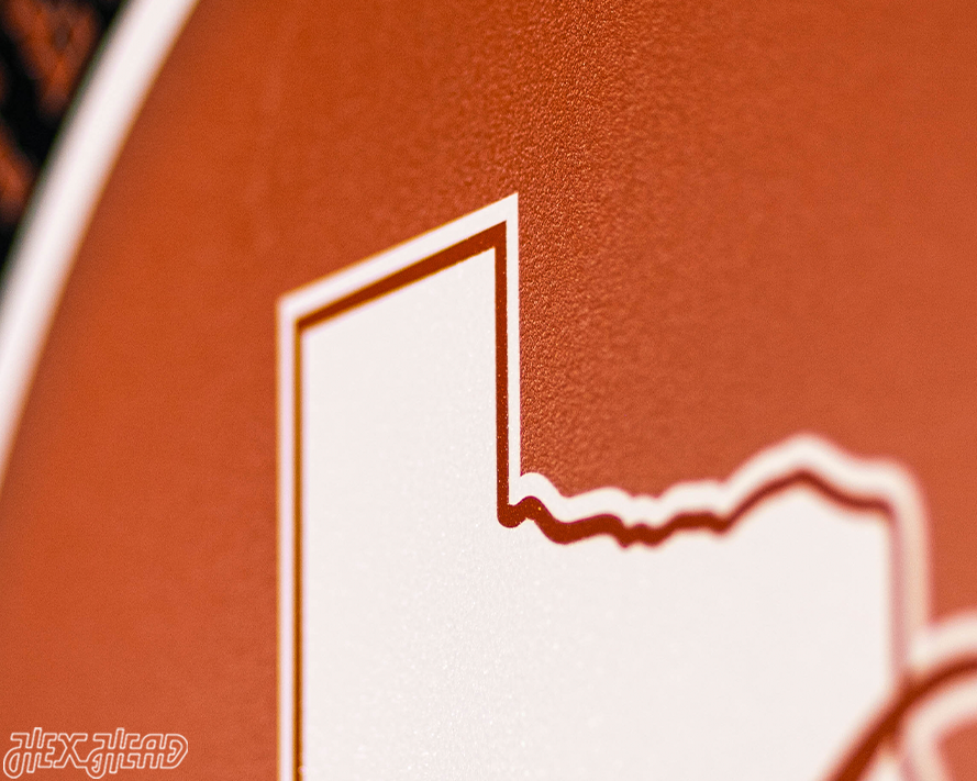 VARSITY Collection- SINGLE Layer Texas Longhorns Metal Wall Art