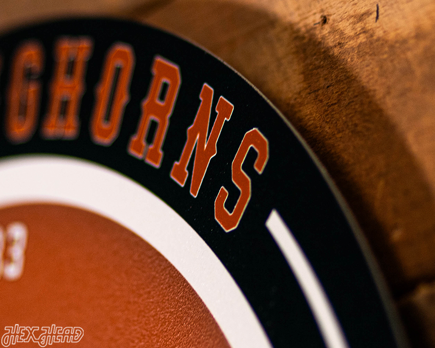 VARSITY Collection- SINGLE Layer Texas Longhorns Metal Wall Art