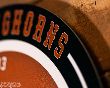 VARSITY Collection- SINGLE Layer Texas Longhorns Metal Wall Art