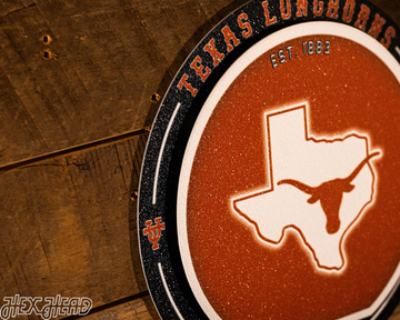 Texas Longhorns  "Double Play" On the Shelf or on the Wall Art
