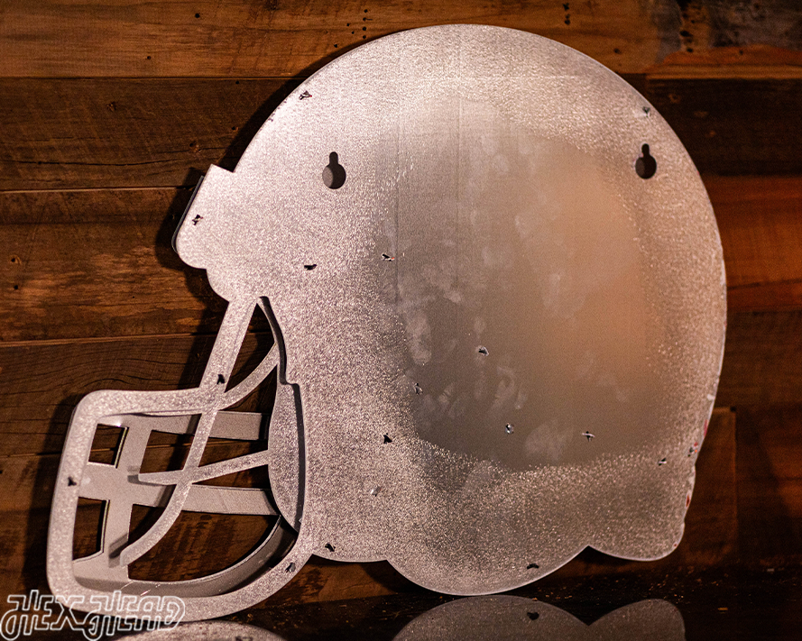 Texas Longhorns BLITZ COLLECTION - 8 LAYER Helmet 3D Metal Wall Art