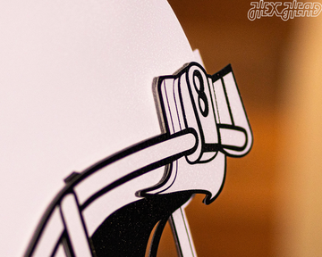 Texas Longhorns BLITZ COLLECTION - 8 LAYER Helmet 3D Metal Wall Art