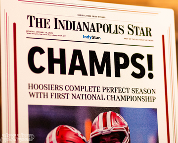 Indianapolis Star Hoosiers 2025 National Championship Front Page - JAN 19, 2026