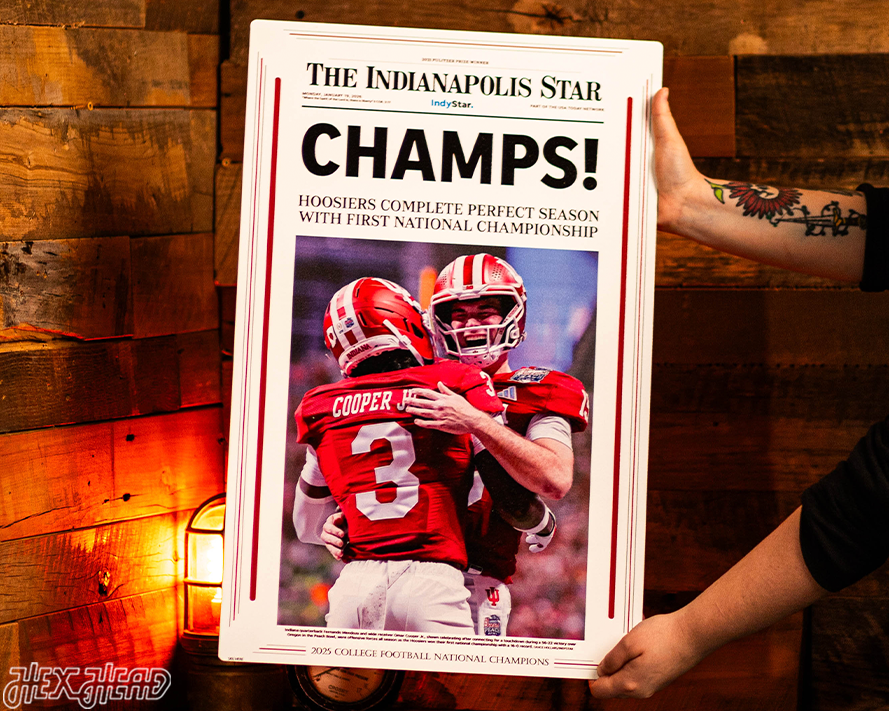Indianapolis Star Hoosiers 2025 National Championship Front Page - JAN 19, 2026
