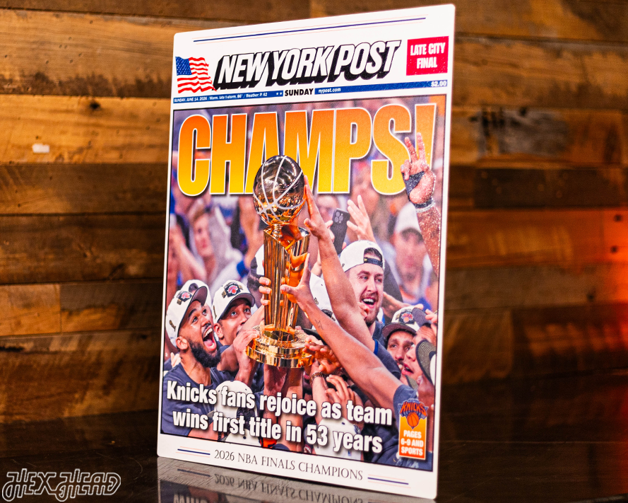 New York Post Knicks 2026 NBA Finals CHAMPIONS! Front Page - JUNE 14, 2026