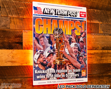 New York Post Knicks 2026 NBA Finals CHAMPIONS! Front Page - JUNE 14, 2026