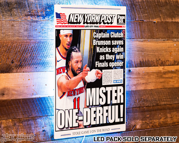 New York Post Knicks 2026 NBA Finals GAME 1 Front Page - JUNE 4, 2026