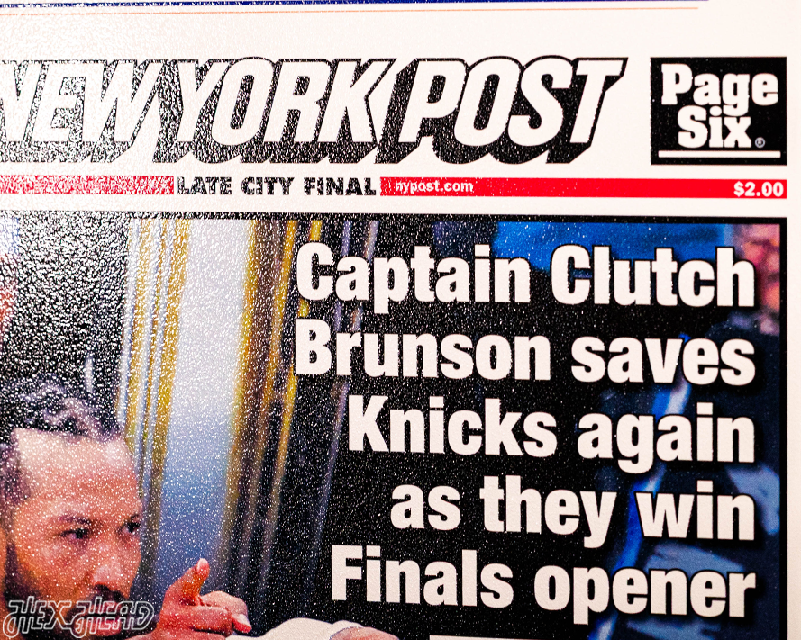 New York Post Knicks 2026 NBA Finals GAME 1 Front Page - JUNE 4, 2026