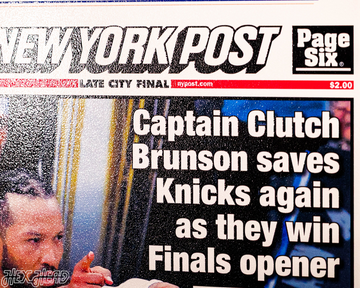 New York Post Knicks 2026 NBA Finals GAME 1 Front Page - JUNE 4, 2026