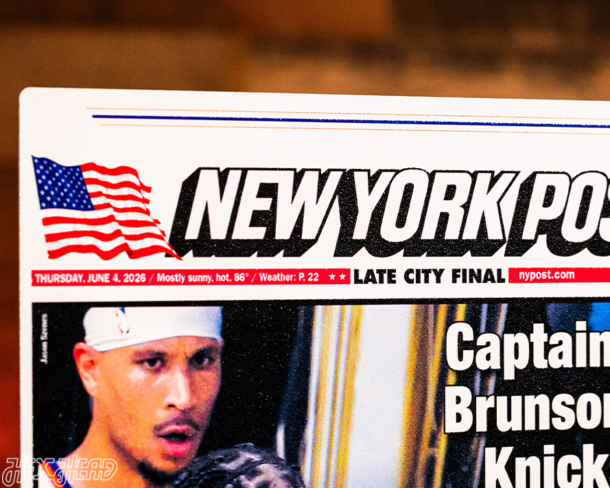 New York Post Knicks 2026 NBA Finals GAME 1 Front Page - JUNE 4, 2026