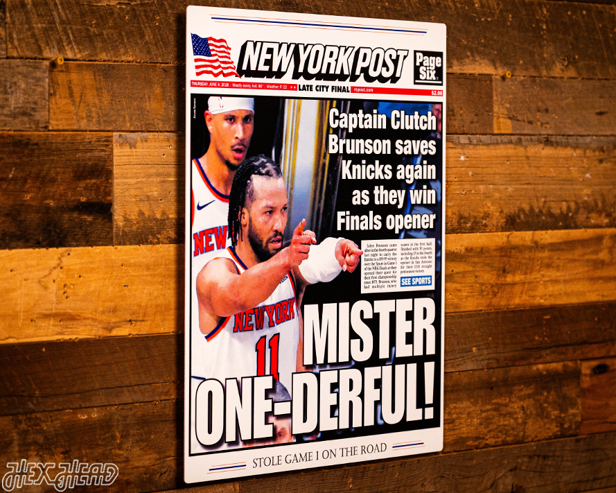 New York Post Knicks 2026 NBA Finals GAME 1 Front Page - JUNE 4, 2026