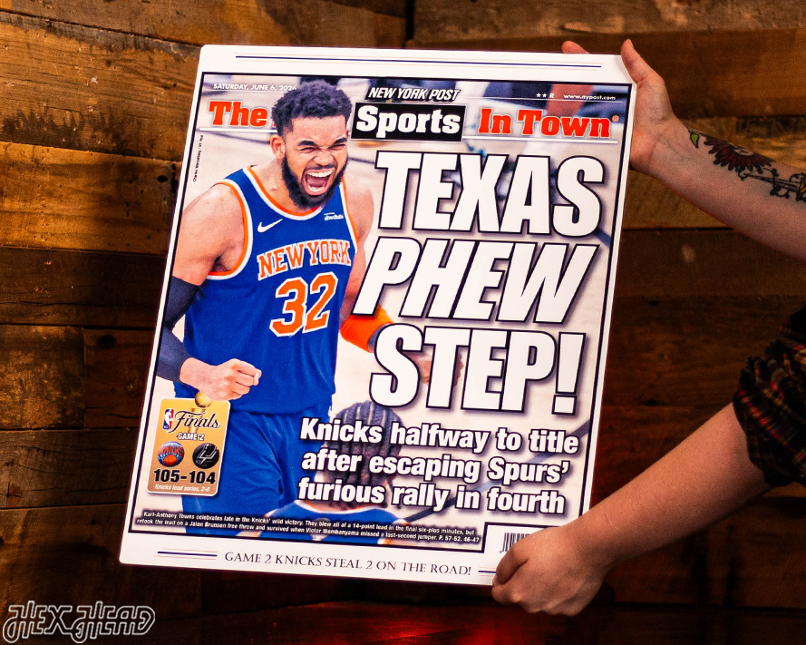 New York Post Knicks 2026 NBA Finals GAME 2 Front Page - JUNE 6, 2026