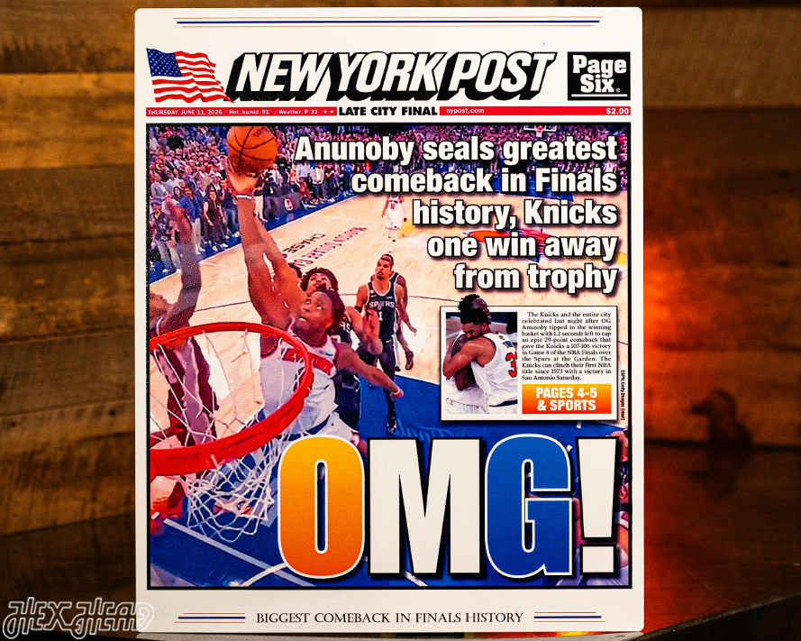 New York Post Knicks 2026 NBA Finals GAME 4 Front Page - JUNE 11, 2026