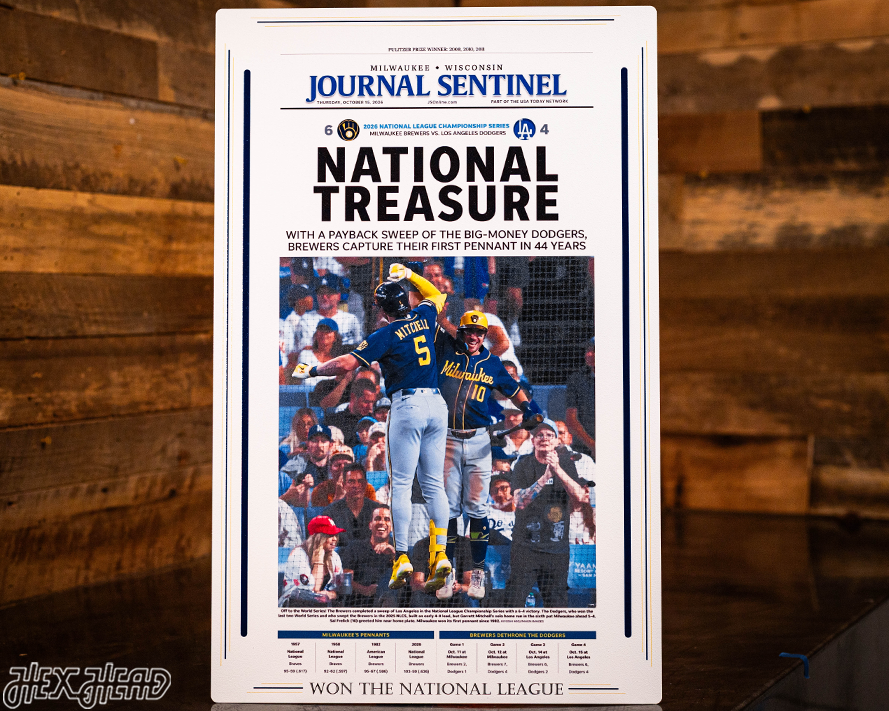 Journal Sentinel Brewers 2026 National League Front Page - OCT 15, 2026