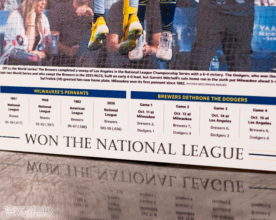 Journal Sentinel Brewers 2026 National League Front Page - OCT 15, 2026