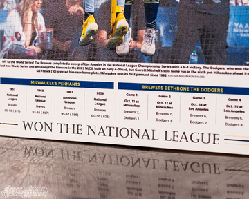 Journal Sentinel Brewers 2026 National League Front Page - OCT 15, 2026