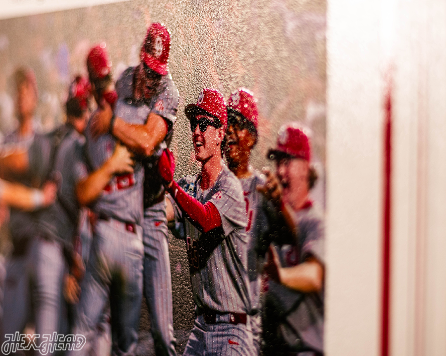 Oklahoma Sooners 2026 Baseball World Series Champions Front Page - JUNE 22, 2026 Metal Wall Art