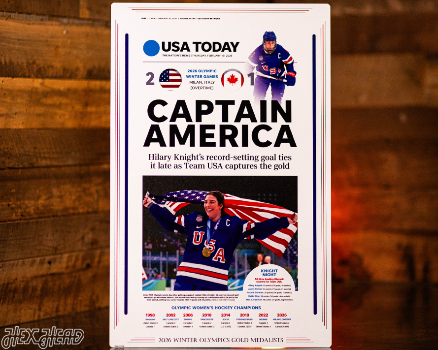 USA Today 2026 Olympic Women's Hockey Champions Front Page -- FEB 20, 2026