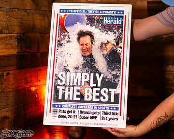 Boston Herald New England Patriots 2005 Super Bowl Front Page - FEB 7, 2005