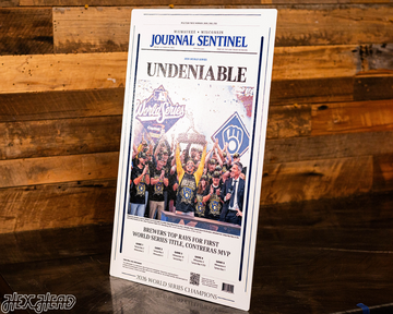 Journal Sentinel Brewers 2026 WORLD SERIES CHAMPIONS Front Page - OCT 30, 2026
