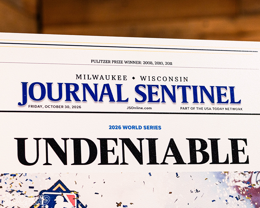 Journal Sentinel Brewers 2026 WORLD SERIES CHAMPIONS Front Page - OCT 30, 2026