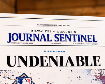 Journal Sentinel Brewers 2026 WORLD SERIES CHAMPIONS Front Page - OCT 30, 2026