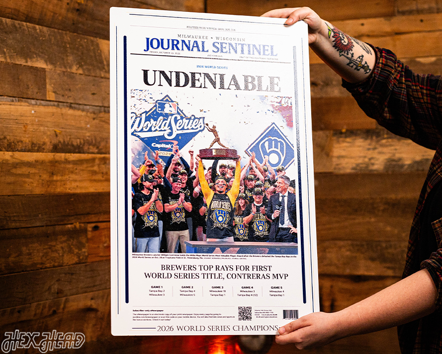 Journal Sentinel Brewers 2026 WORLD SERIES CHAMPIONS Front Page - OCT 30, 2026